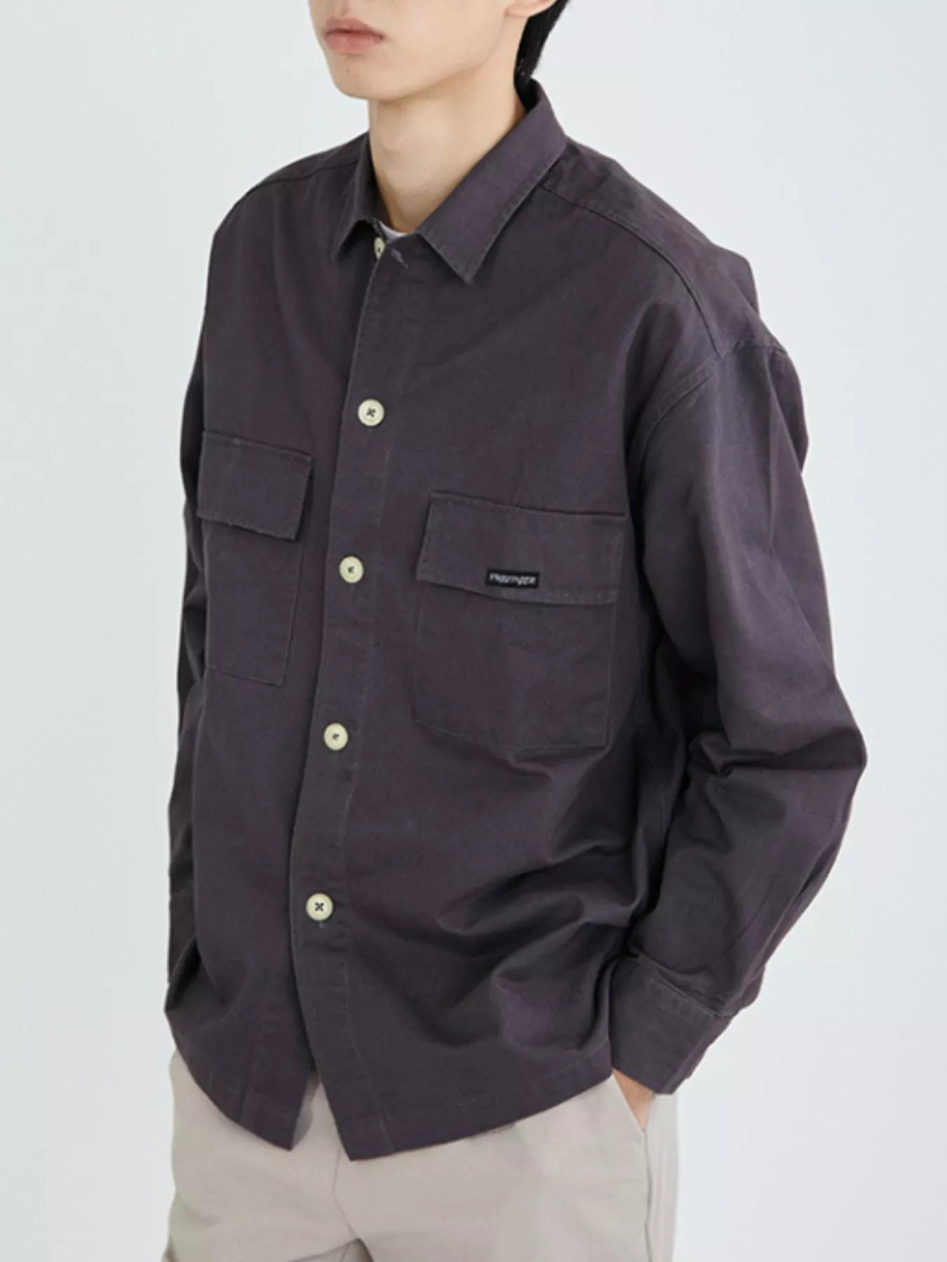 Men's Plus Size Casual Button Up Shirt