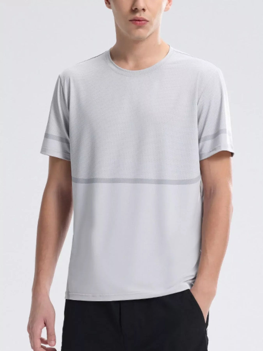 Men's Plus Size Round Neck Short Sleeve T-Shirt
