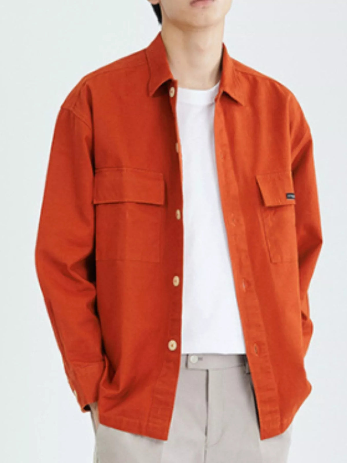 Men's Plus Size Casual Button Up Shirt
