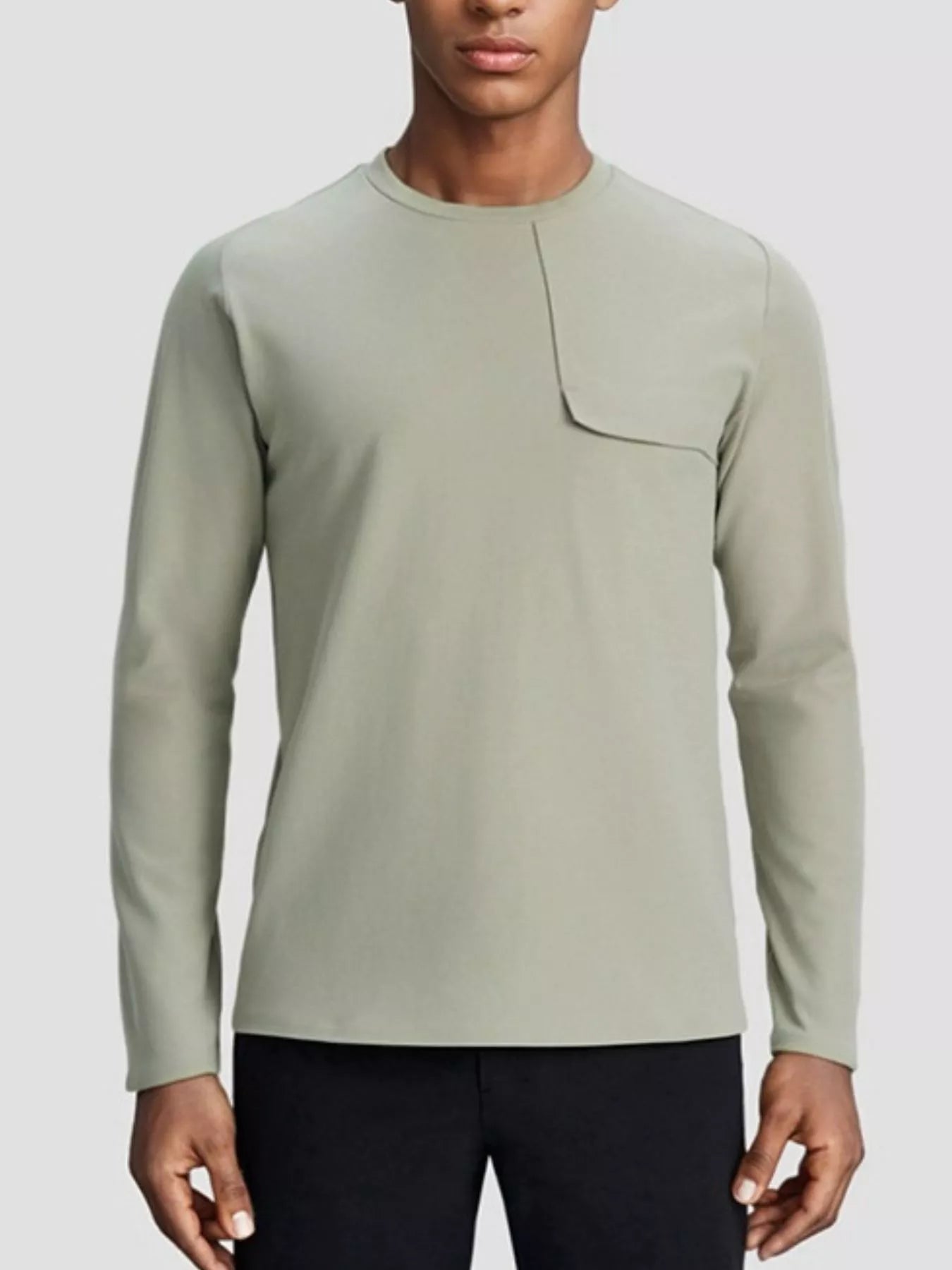Men's Plus Size Long Sleeve T-Shirt