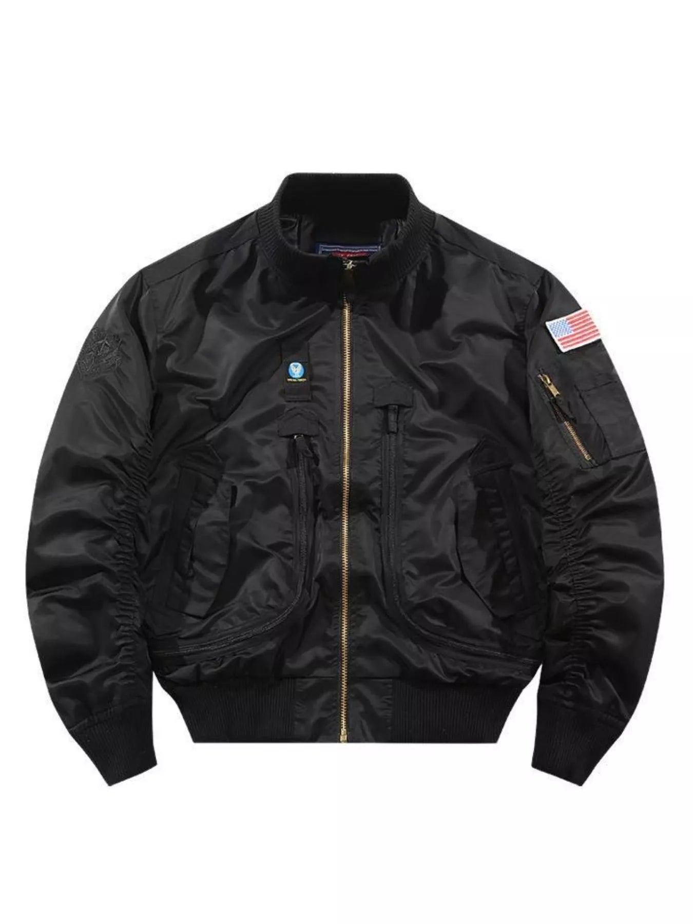 Men's Plus Size Zip Up Long Sleeve Jacket