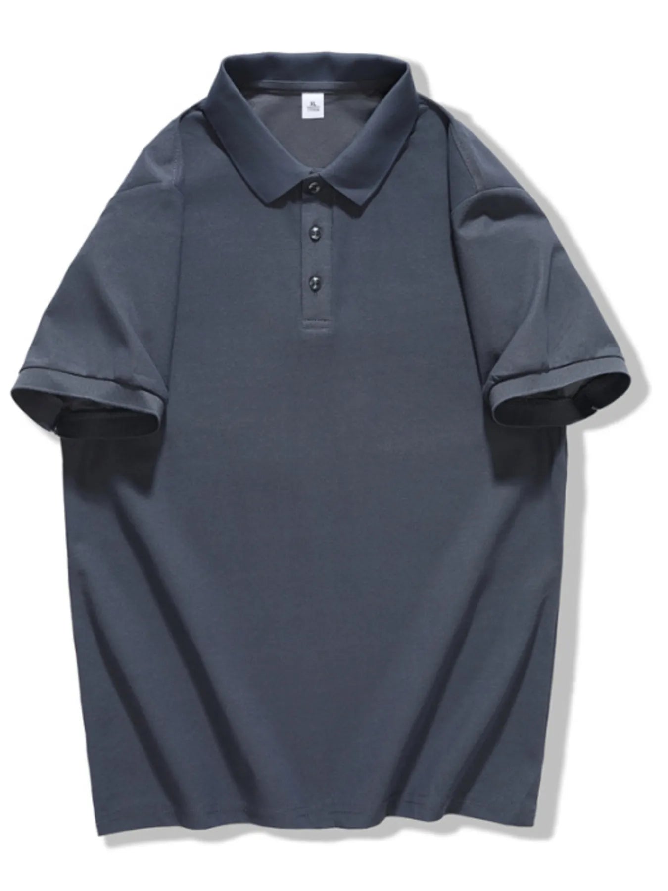 Men's Plus Size Casual Solid Color Polo Shirt