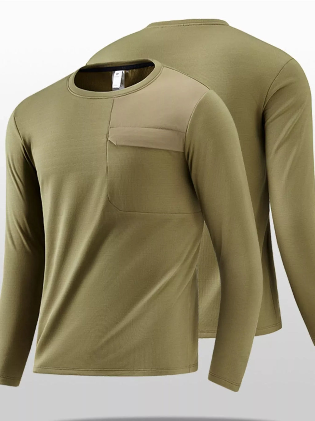 Men's Plus Size Casual Long Sleeve T-Shirt