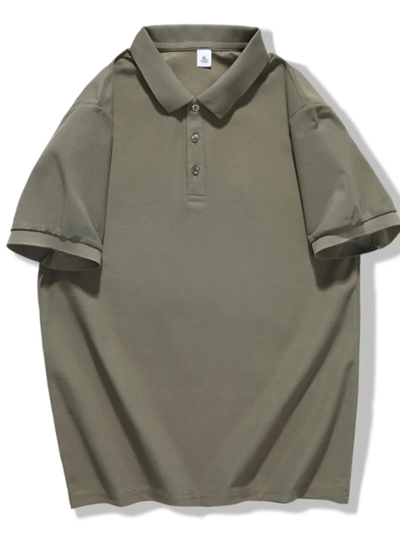 Men's Plus Size Casual Solid Color Polo Shirt