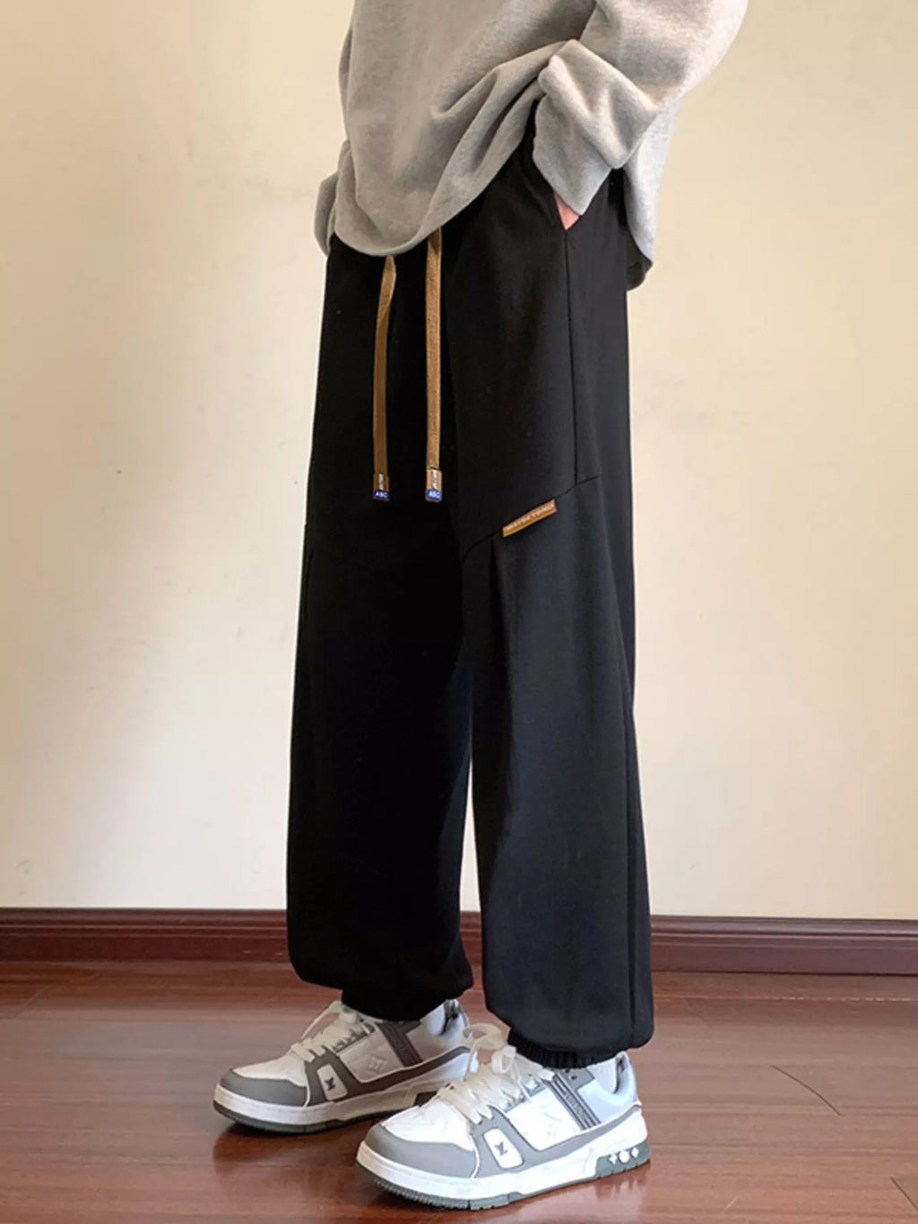 Men's Plus Size Drawstring Loose Fit Joggers