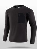 Men's Plus Size Long Sleeve Pocket T-Shirt