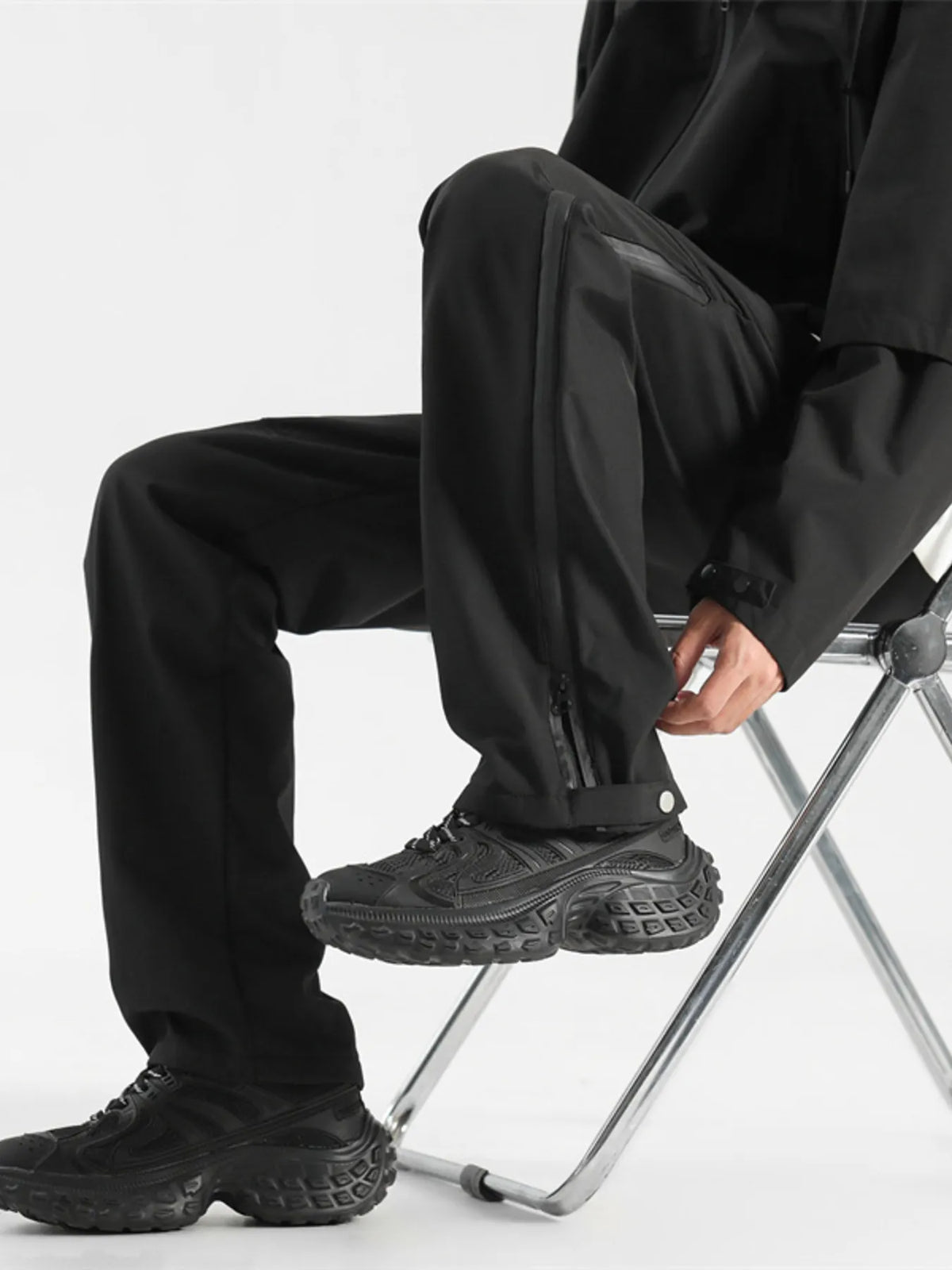 Men's Plus Size Drawstring Wide Leg Pants