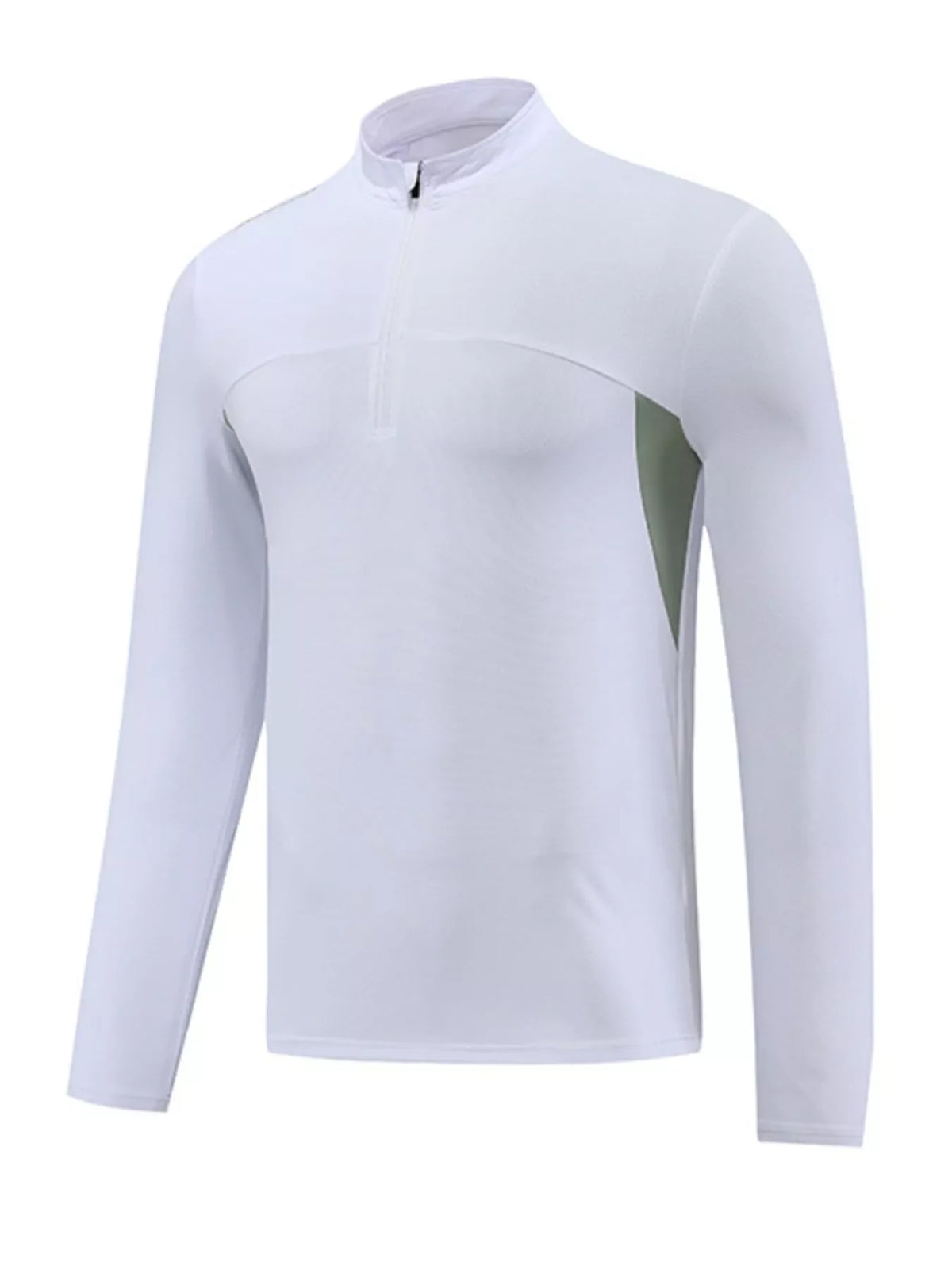 Men's Plus Size Long Sleeve Active T-Shirt with Zipper