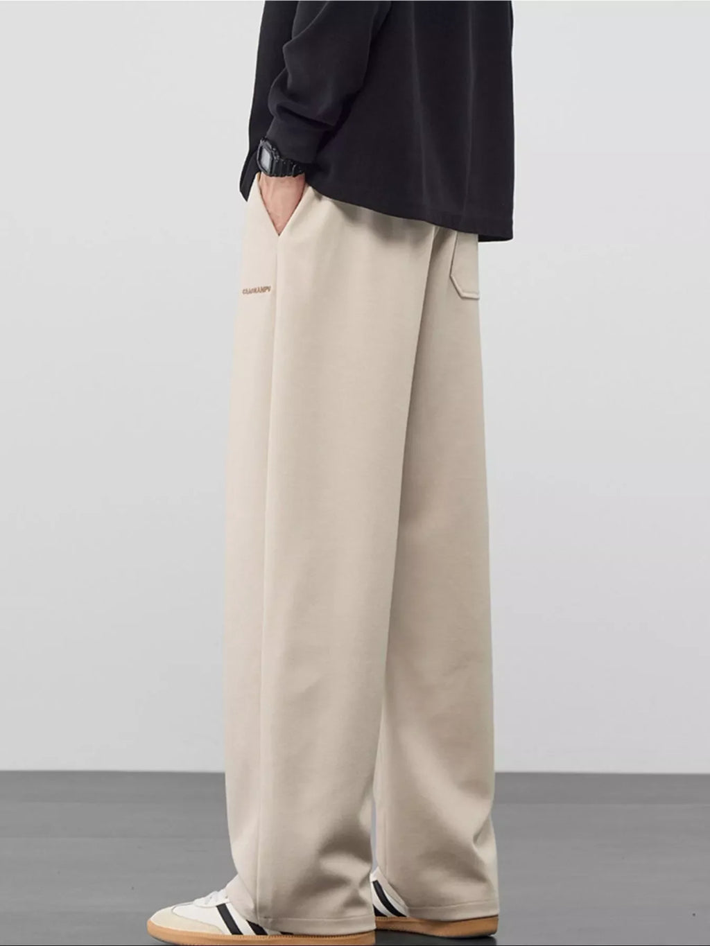 Men's Plus Size Casual Loose Fit Drawstring Pants