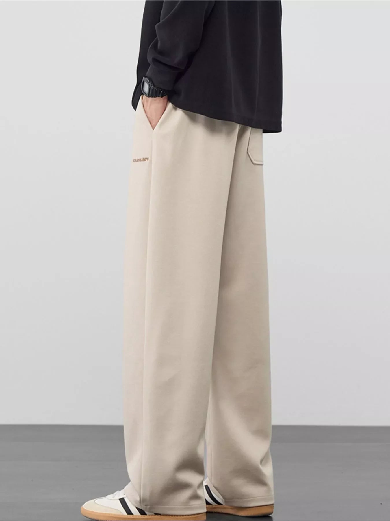 Men's Plus Size Casual Loose Fit Drawstring Pants