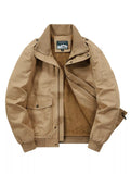 Men's Plus Size Zip Up Jacket with Pockets