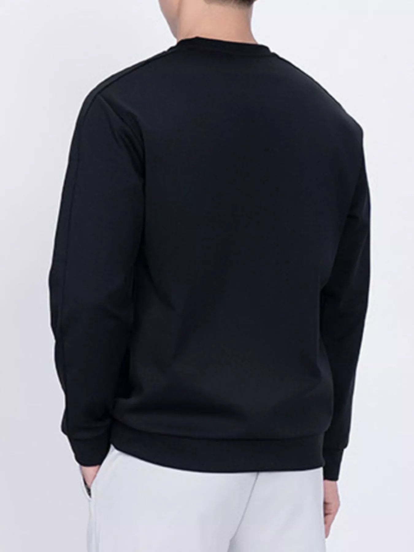 Men's Plus Size Round Neck Long Sleeve Sweatshirt