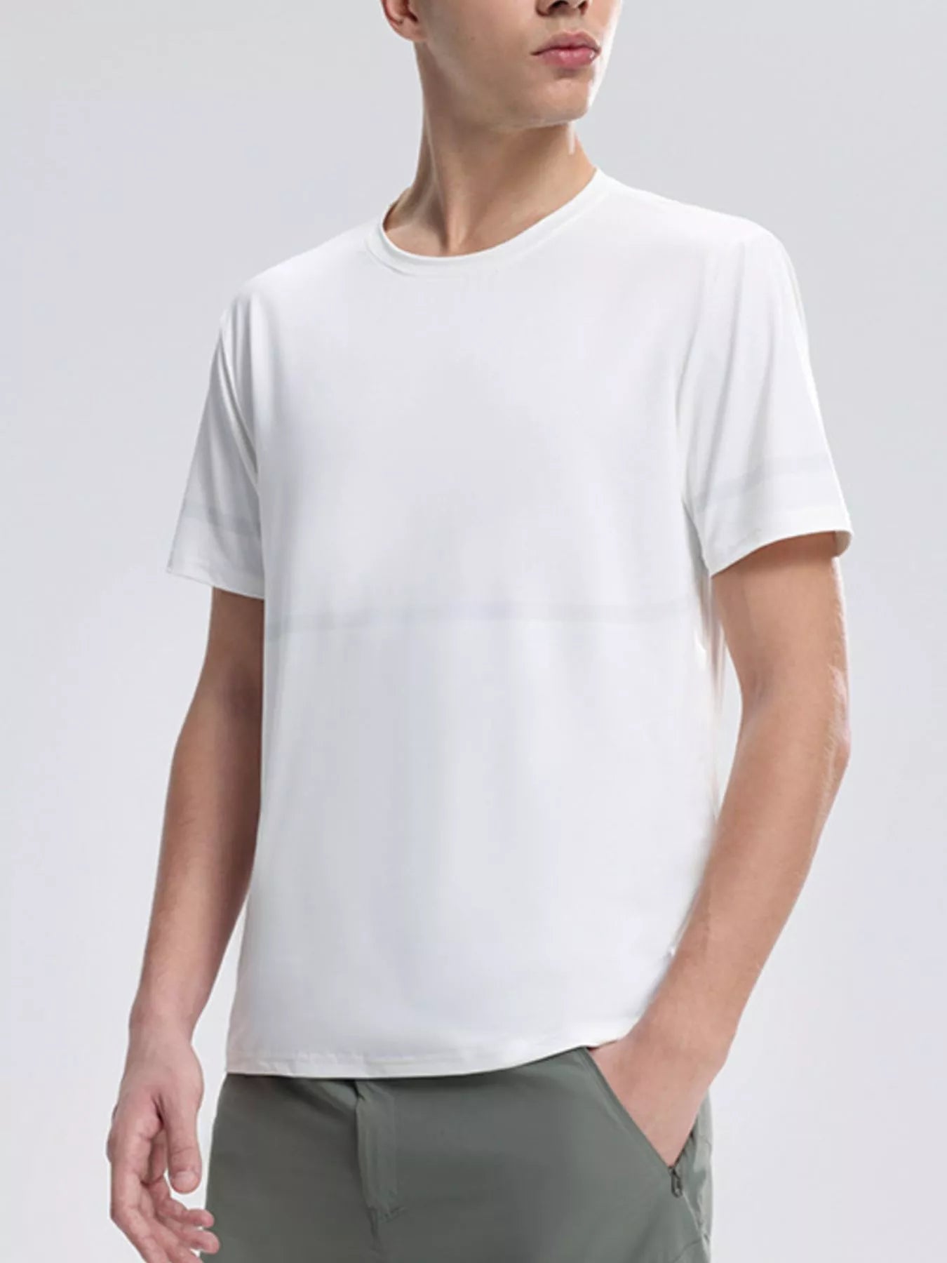 Men's Plus Size Round Neck Short Sleeve T-Shirt