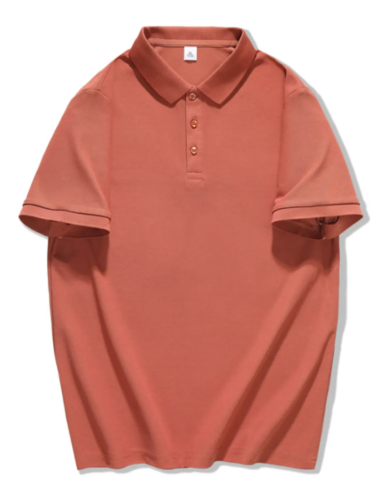 Men's Plus Size Casual Solid Color Polo Shirt
