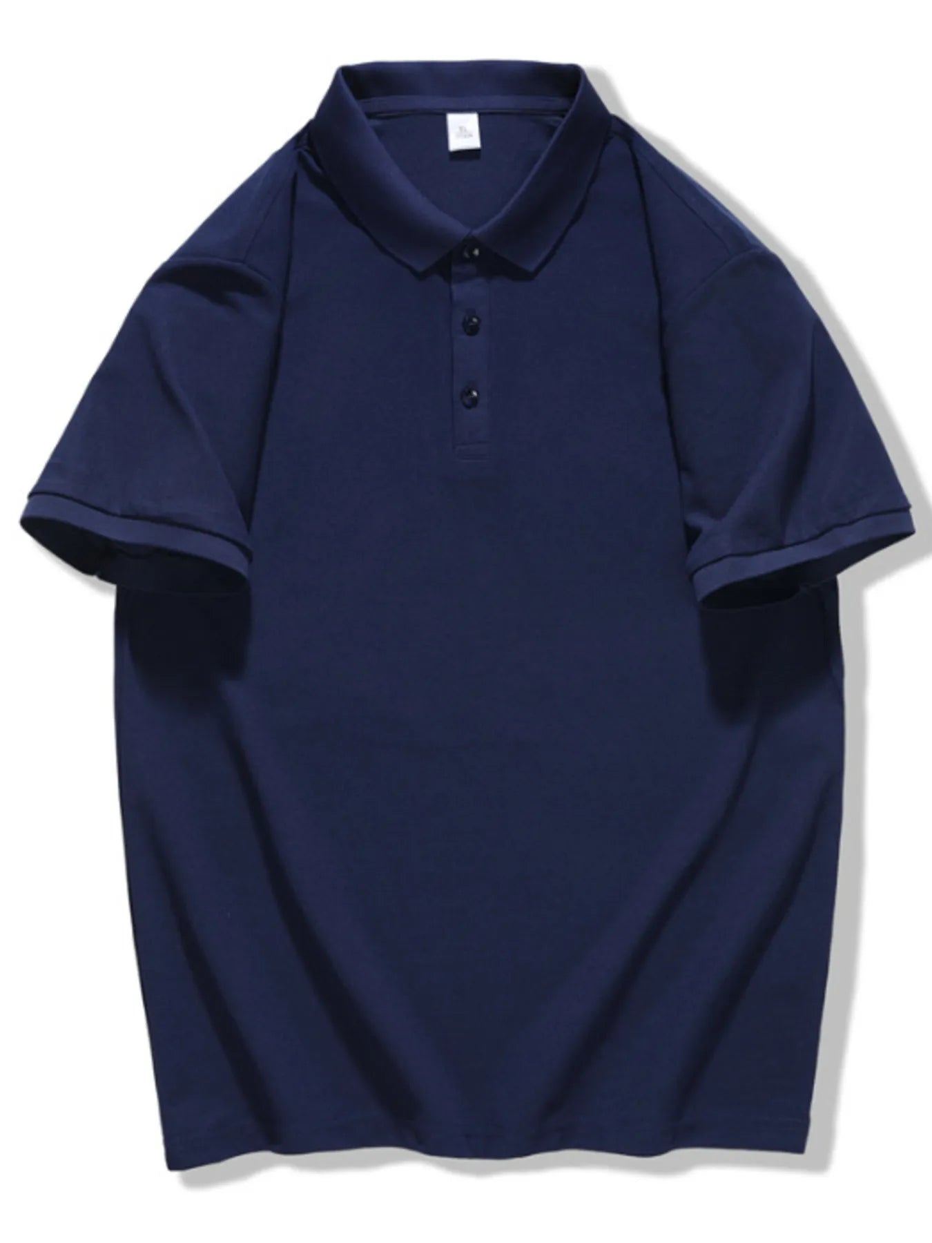 Men's Plus Size Casual Solid Color Polo Shirt