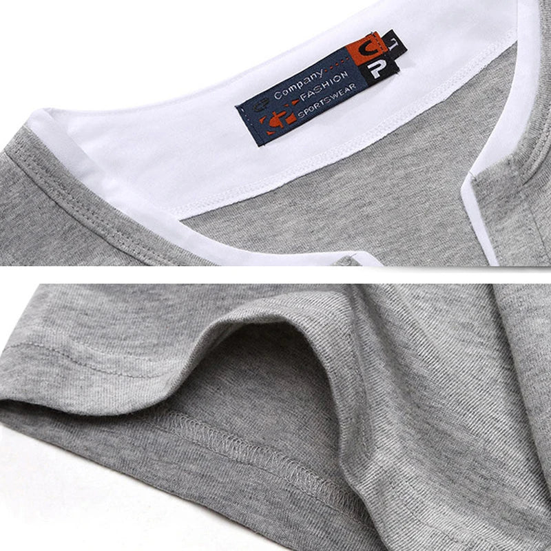 7XL 8XL Plus Size T-shirt Men 2021 Summer Short Sleeve Tshirt Cotton Casual Solid Color Button Tops Tees for Fat Male Big Size