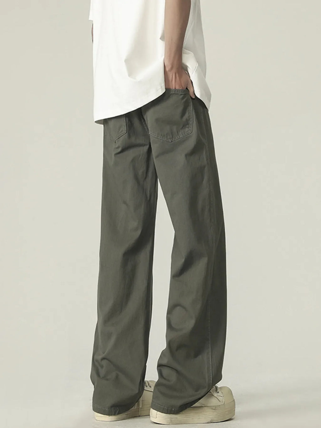 Men's Plus Size Loose Fit Wide Leg Pants