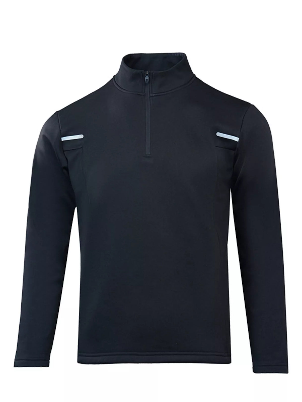 Men's Plus Size Half-Zip Long Sleeve Top