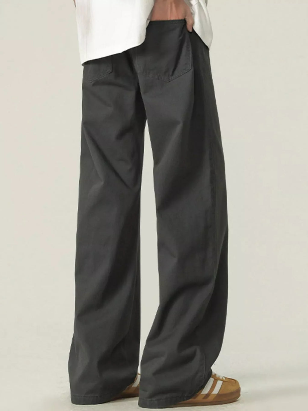 Men's Plus Size Loose Fit Wide Leg Pants