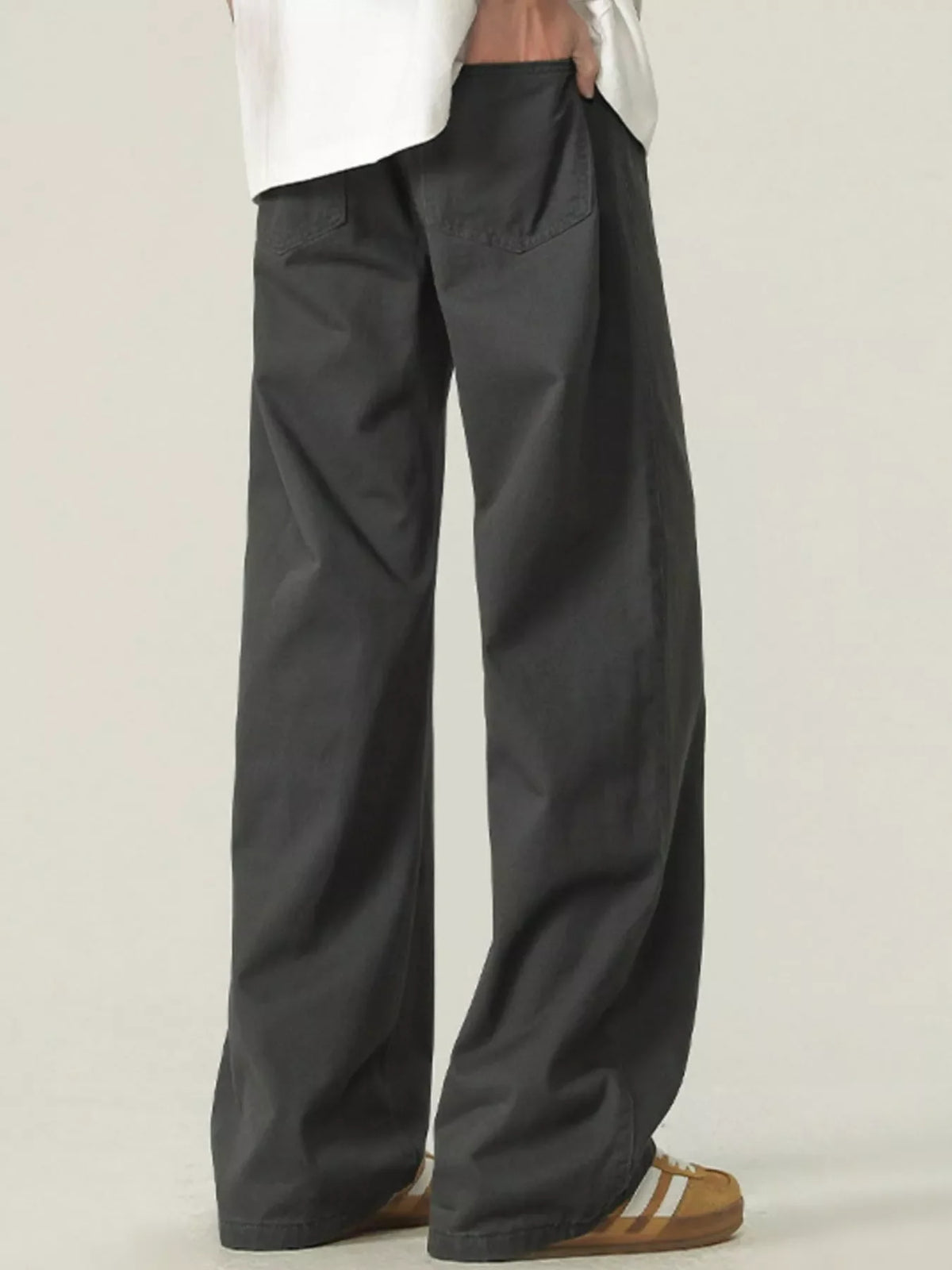 Men's Plus Size Loose Fit Wide Leg Pants