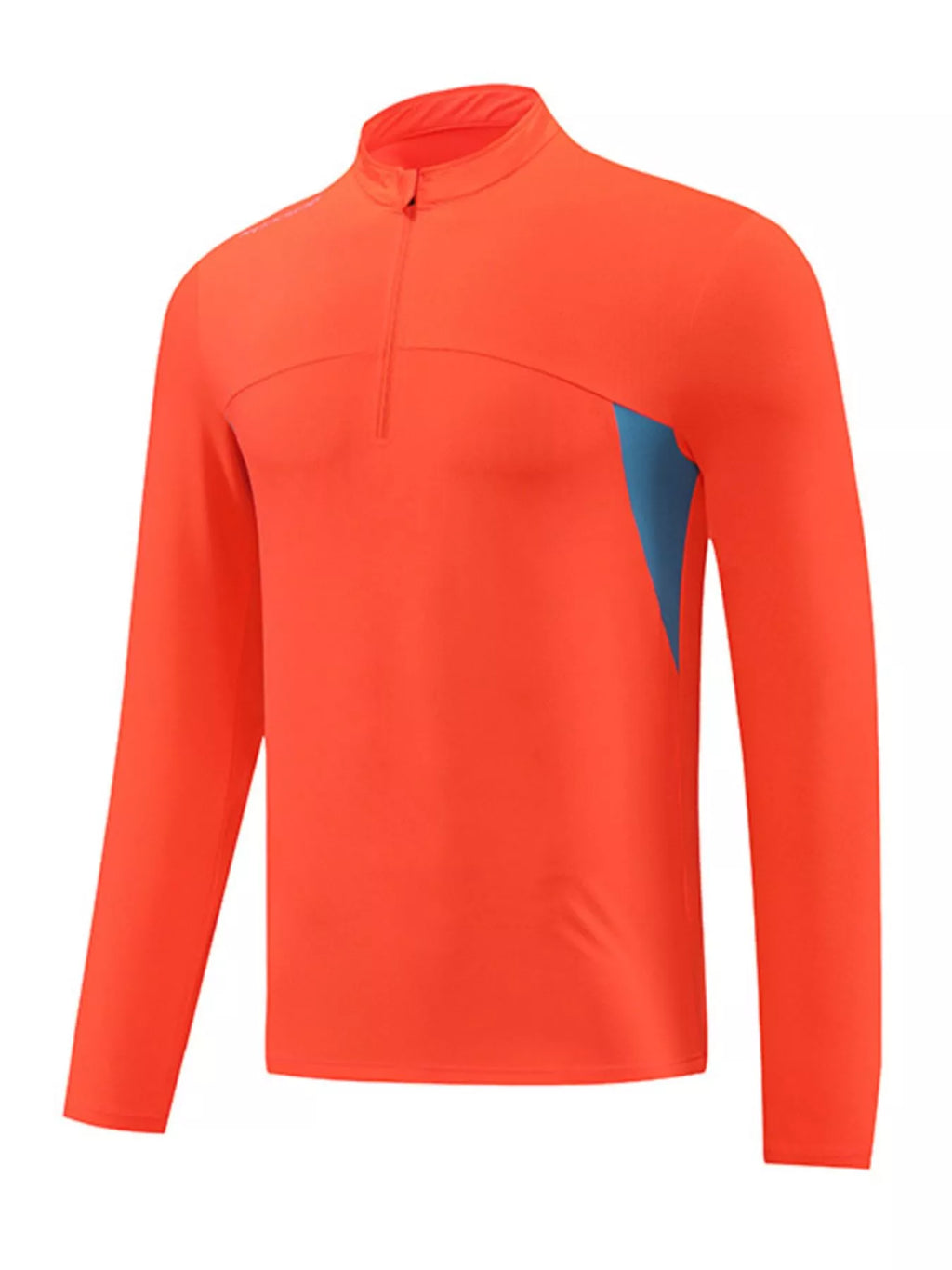 Men's Plus Size Long Sleeve Active T-Shirt with Zipper