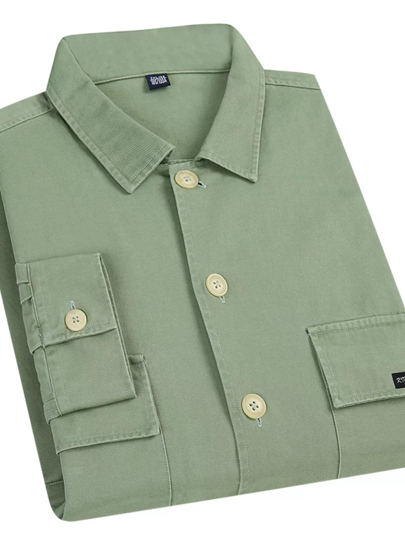 Men's Plus Size Casual Button Up Shirt