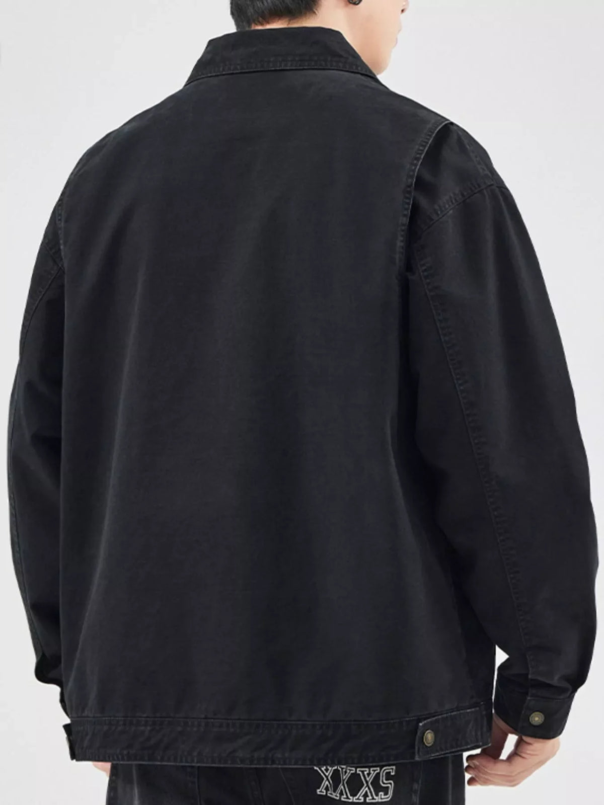 Men's Plus Size Zip Up Long Sleeve Jacket