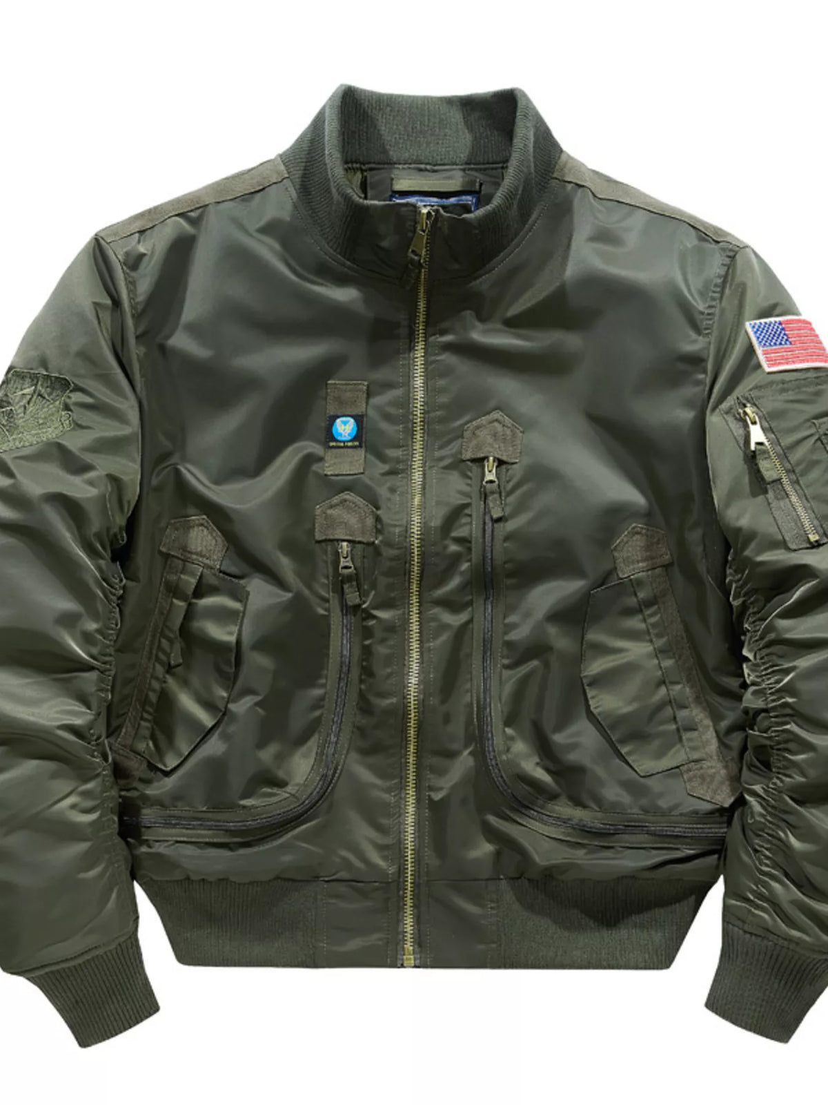 Men's Plus Size Zip Up Long Sleeve Jacket