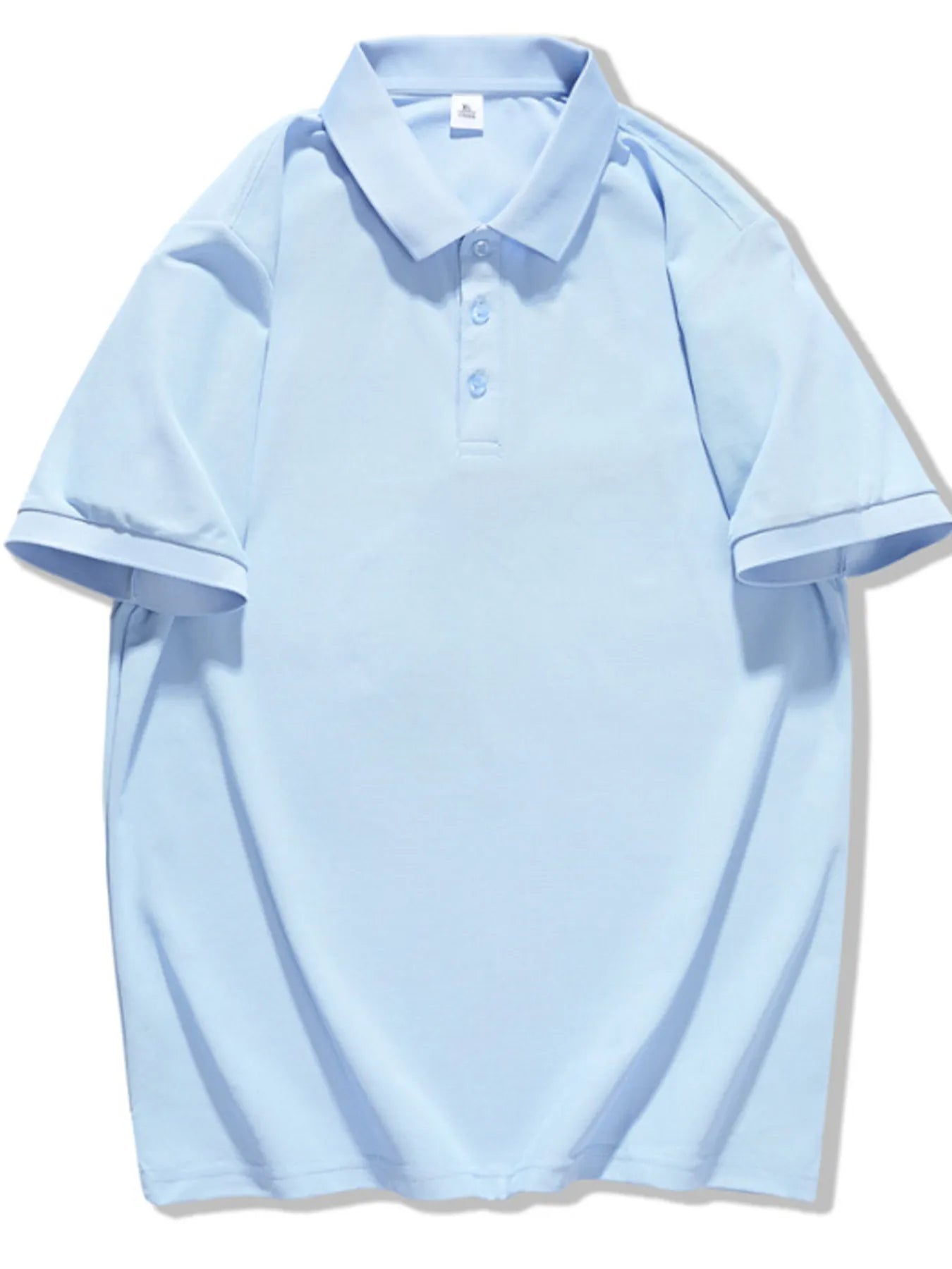 Men's Plus Size Casual Solid Color Polo Shirt