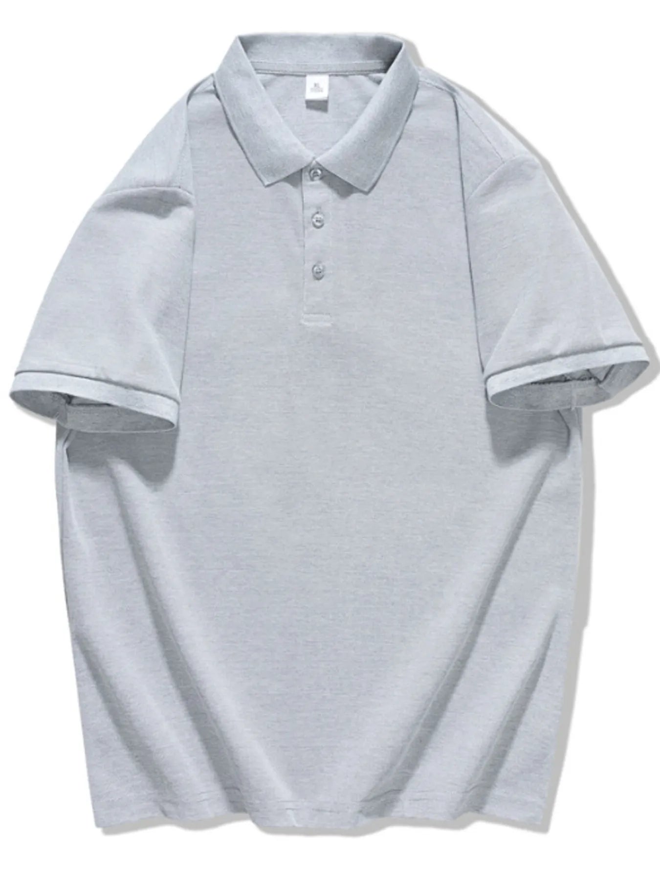 Men's Plus Size Casual Solid Color Polo Shirt