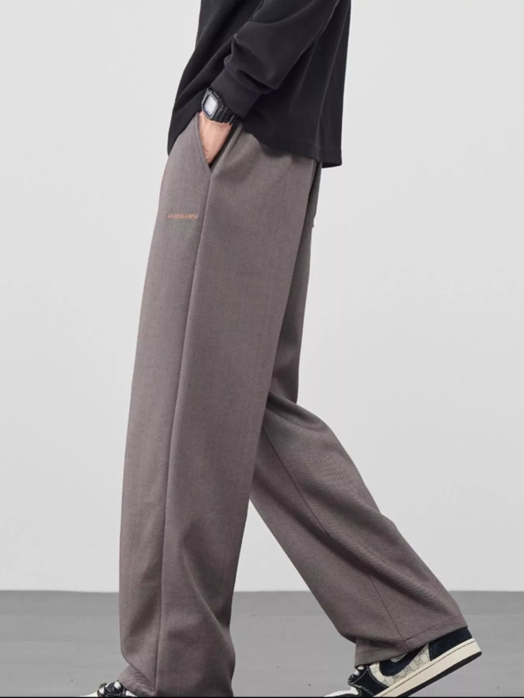 Men's Plus Size Casual Loose Fit Drawstring Pants